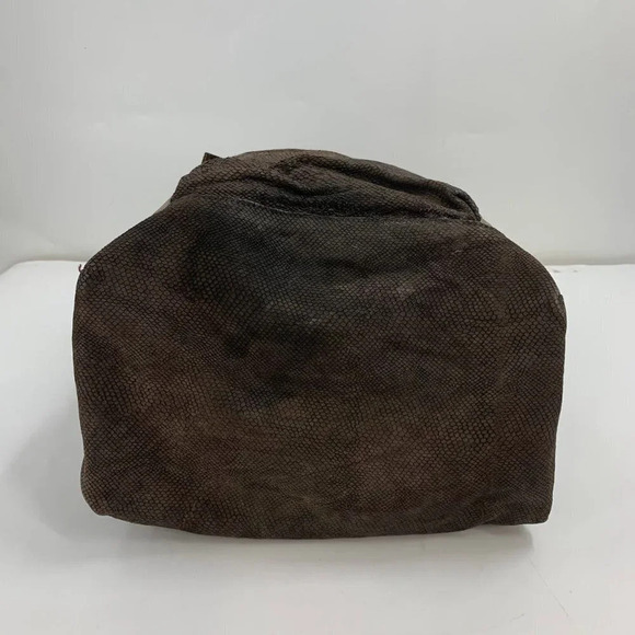 Corsia Women's Snakeskin Style Scale Pattern‎ Leather Deep Tote Bag - Picture 5 of 14